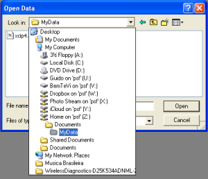 Load data into Pirouette from Mac